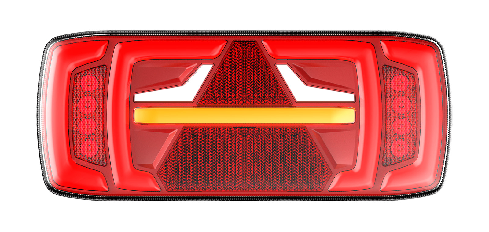 Led zadní světlo neon dynamický směr trojúhelník levá