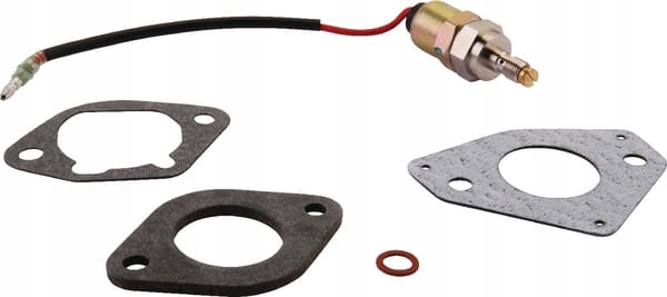Elektromagnetický spínač, černá barva, detailní záběr