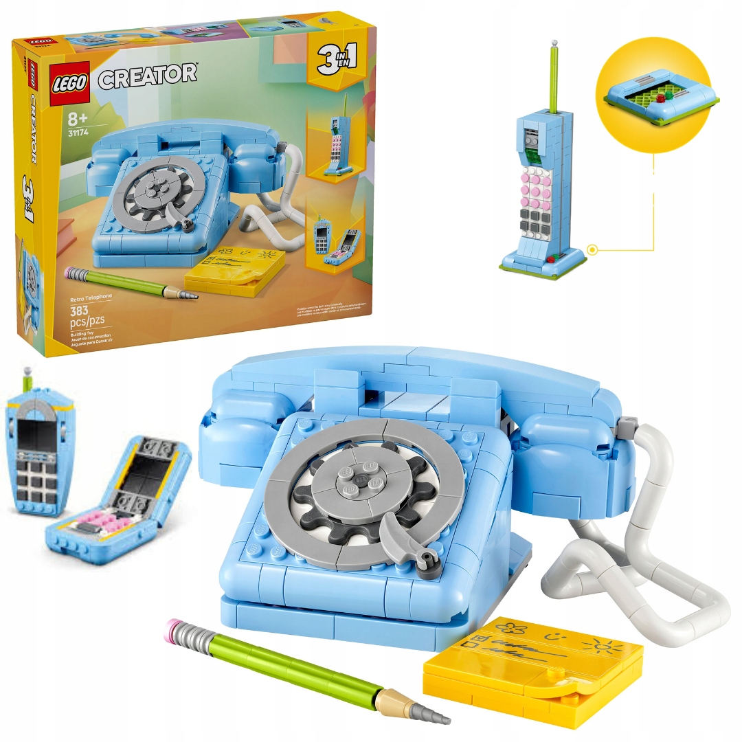 Lego 31174 Creator 3v1 – Telefon v retro stylu