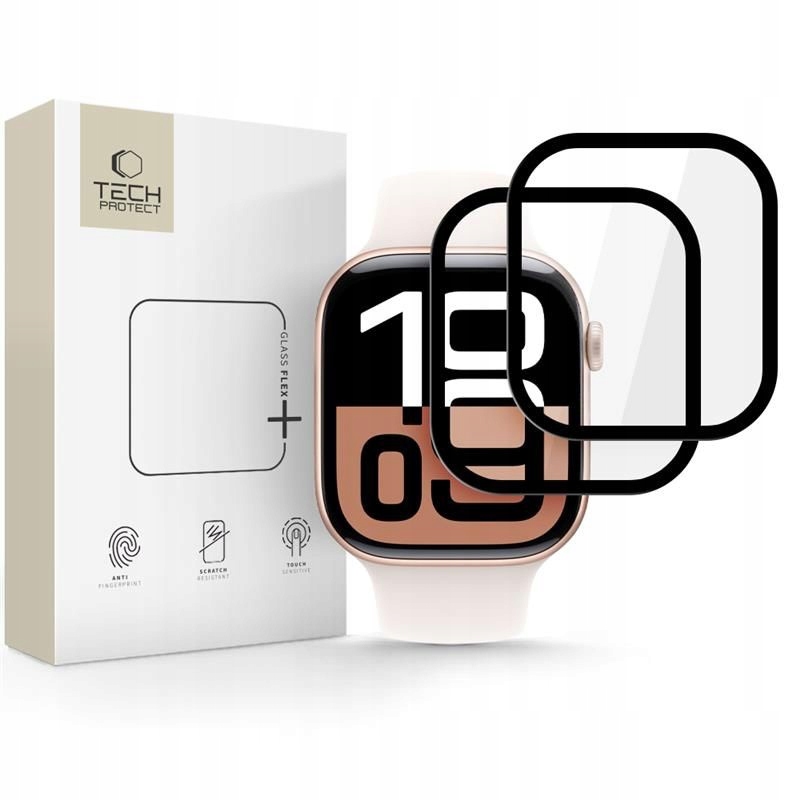 Szkło hybrydowe do Apple Watch 10 (42 MM) Tech-protect Glass Flex+ 2-PACK