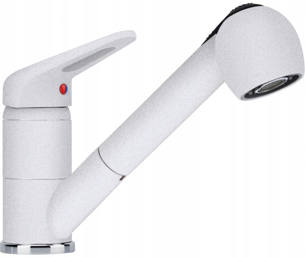 Franke Kuchynská Batéria Prince II Pull-out Sprej, Biela Polárna