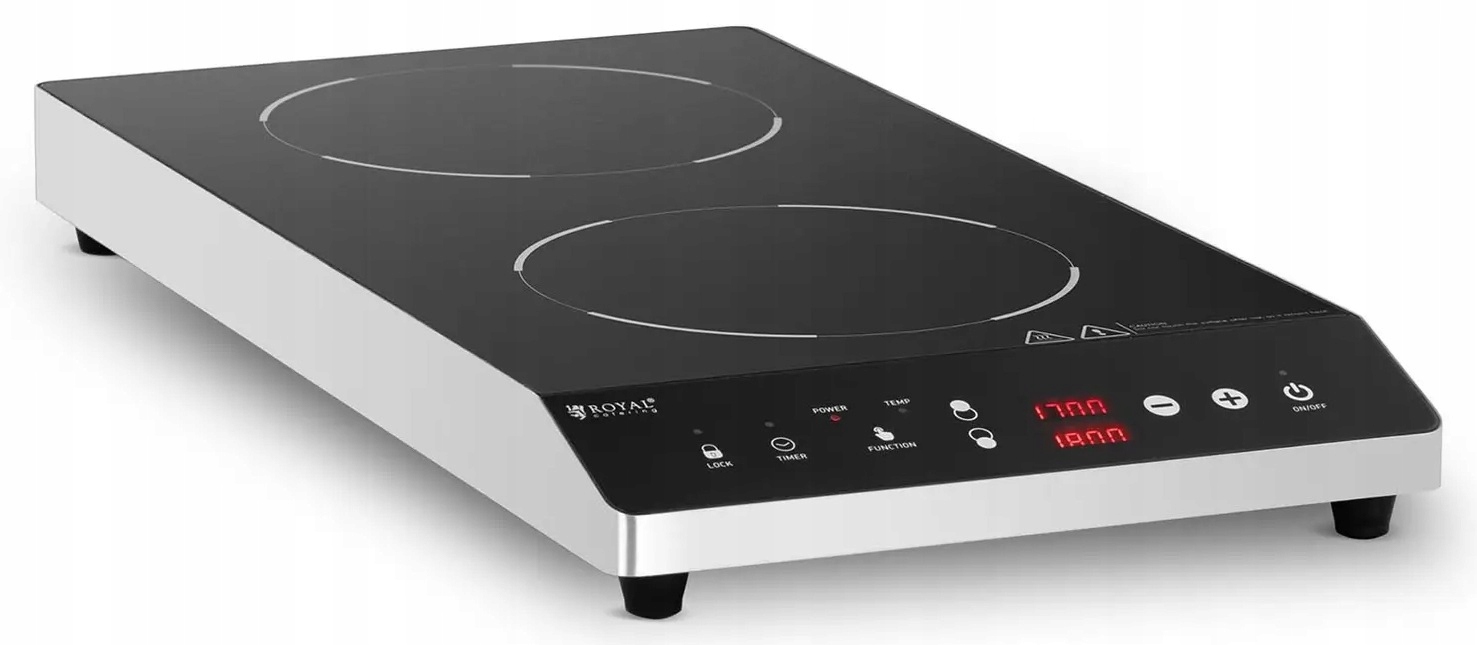 Kuchenka indukcyjna Ø26cm 1800W dwupalnikowa Royal Catering RCIC-1800P6
