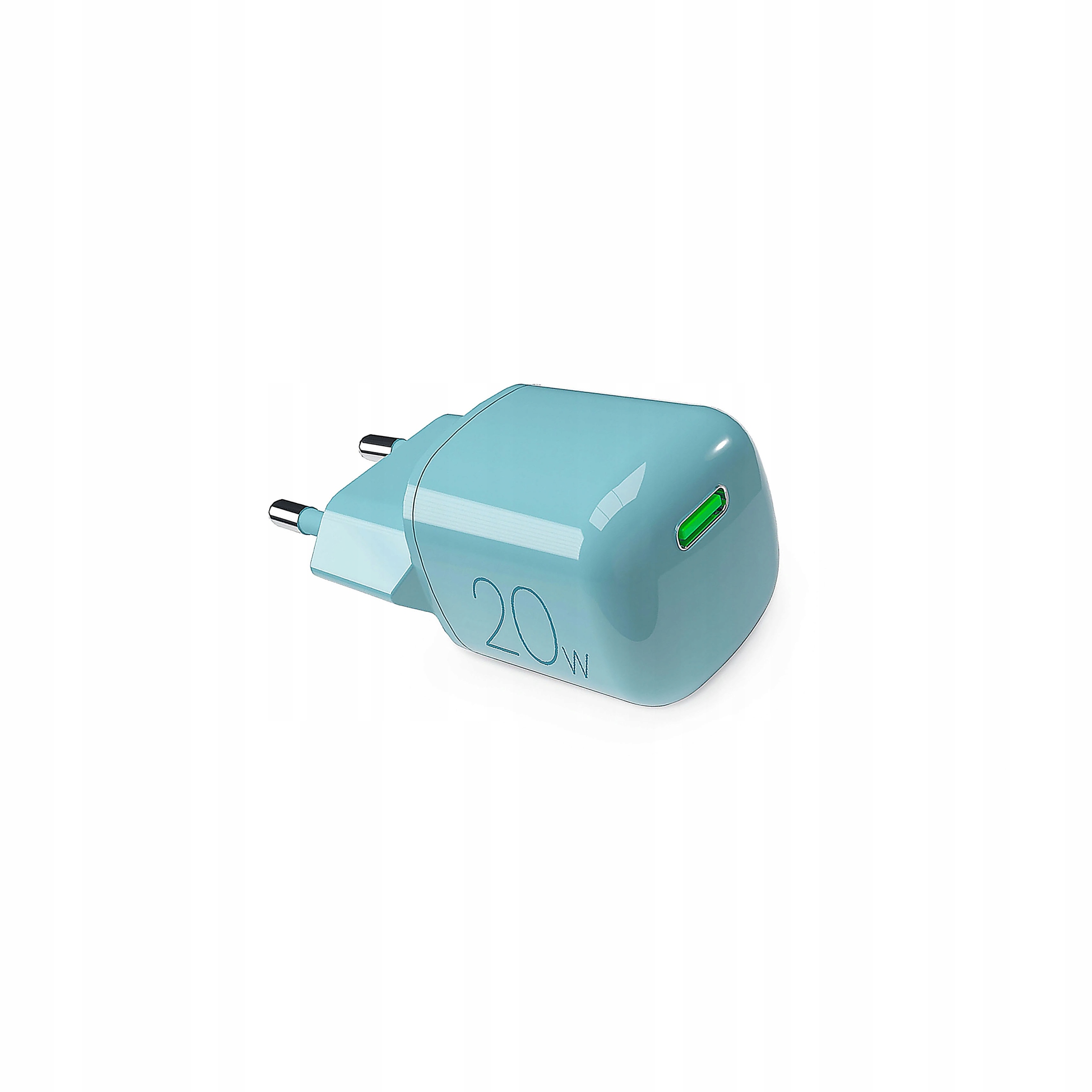 Ładowarka sieciowa Puro 20W GaN Usb-c zielona