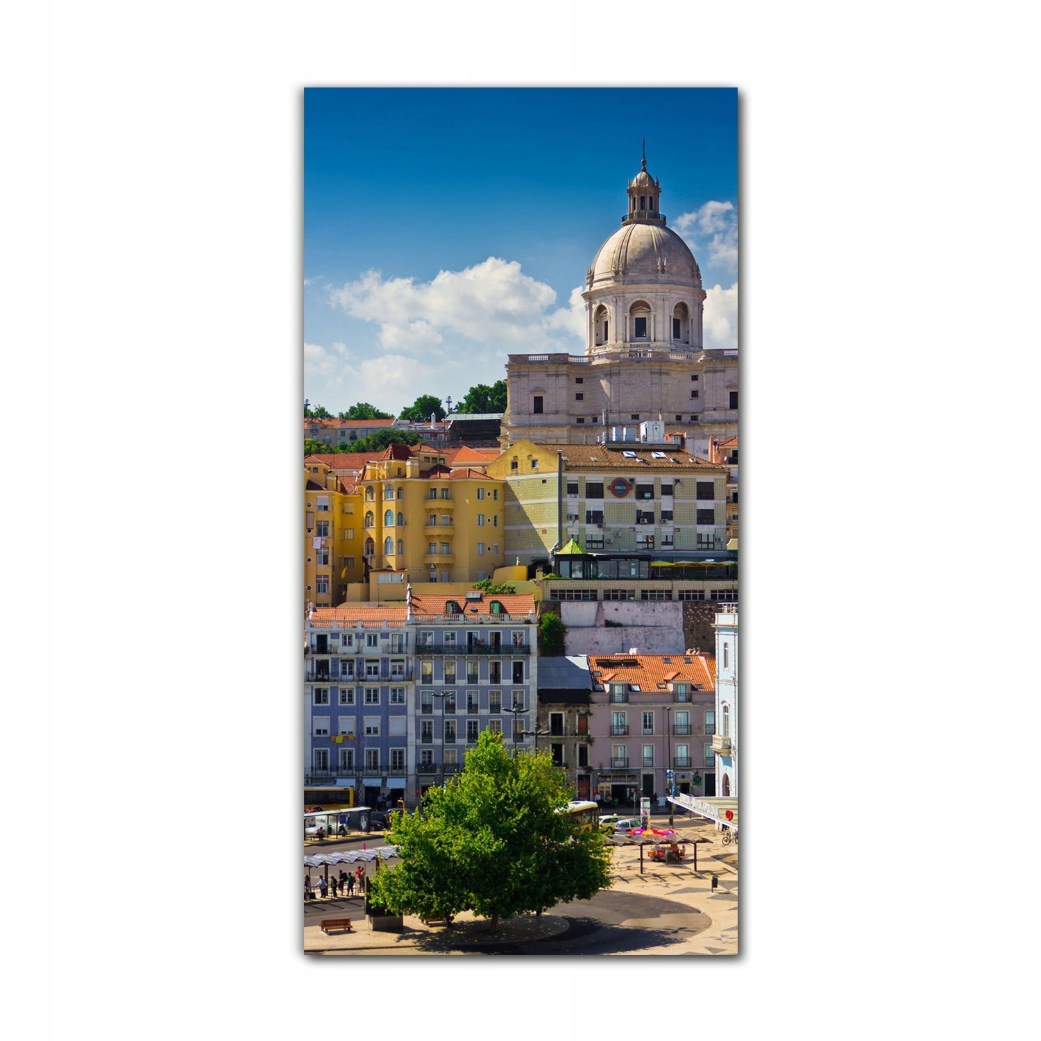 

Obrazy szklane do kuchni 70x140 Miasto Portugalia