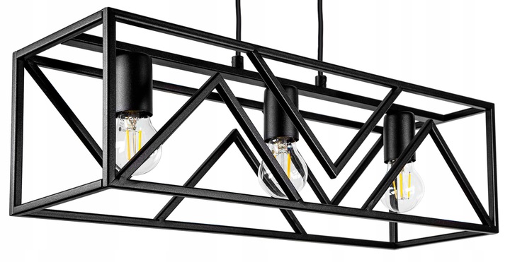

Lampa Sufitowa Klatka Żyrandol Retro Loft Led