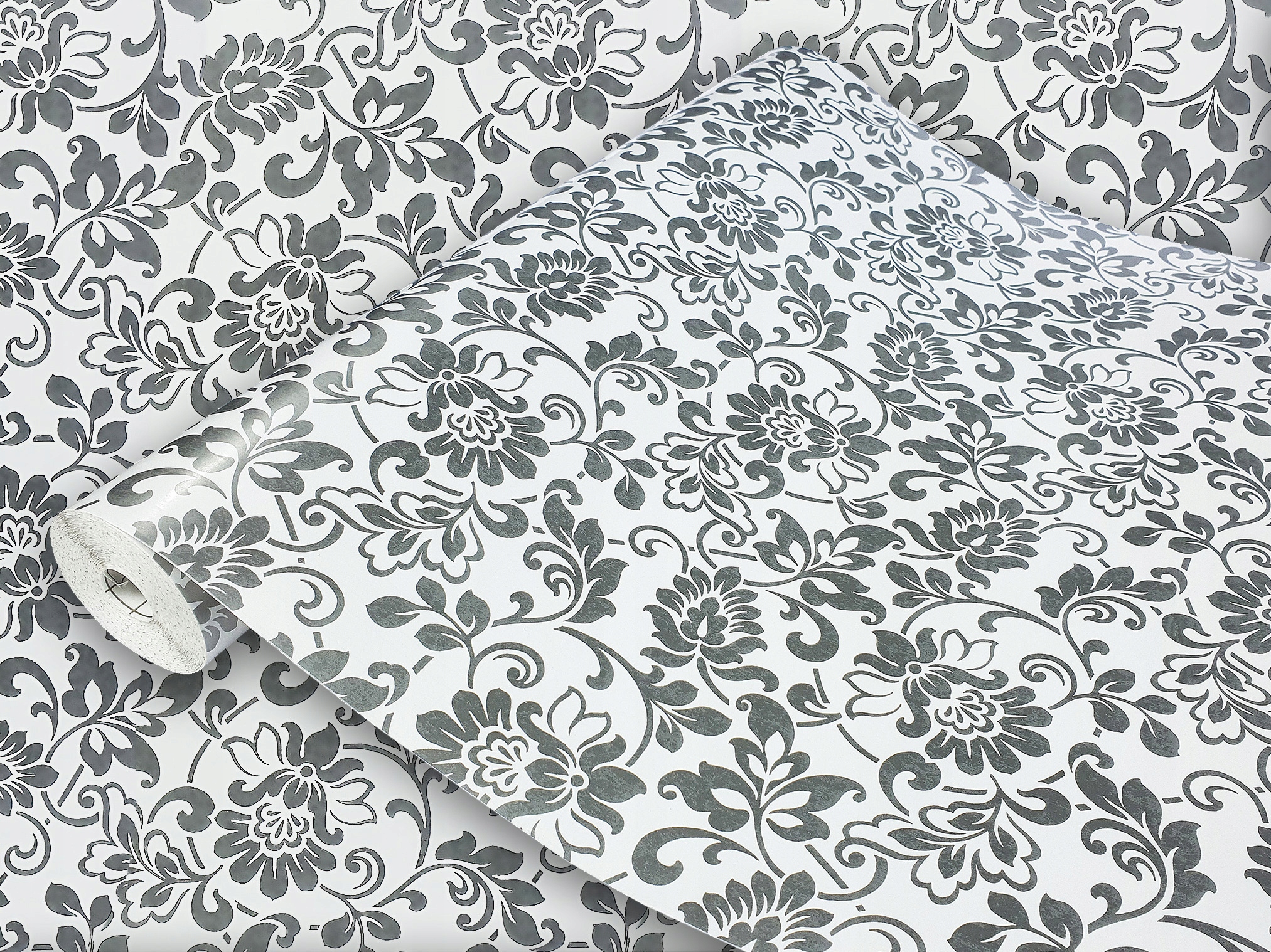 Nábytková dýha Heritage Stříbrná Role 67x15 m Fólie Samolepicí