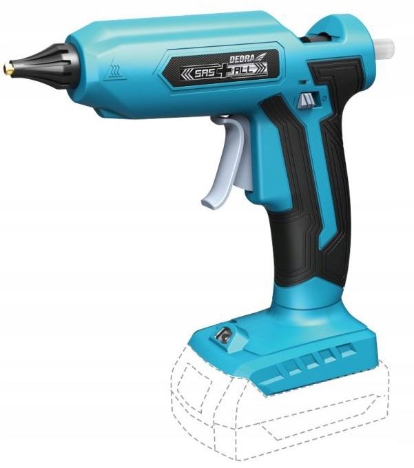 DEDRA PISTOLET DO KLEJU AKUMULATOROWY 18V + 2Ah Zasilanie akumulatorowe