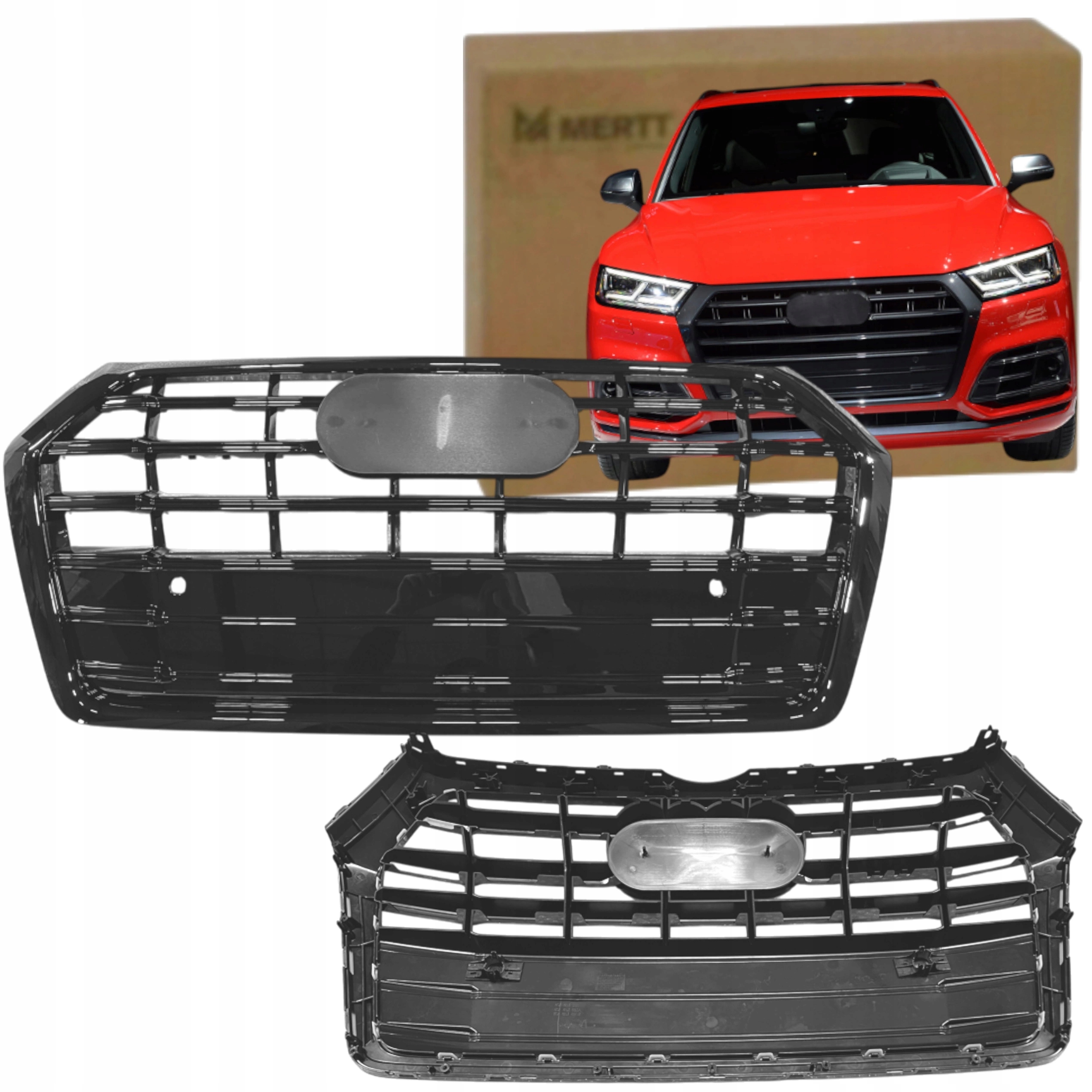 Audi Q5 80A 2016-2020 Atrapa Chladiče Mřížka Gril Přední Černá