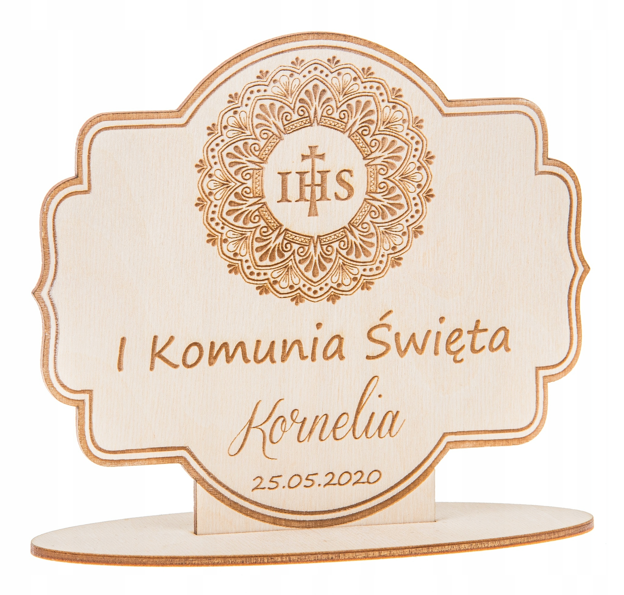 

Pamiątka Komunii statuetka z grawerem Prezent imię