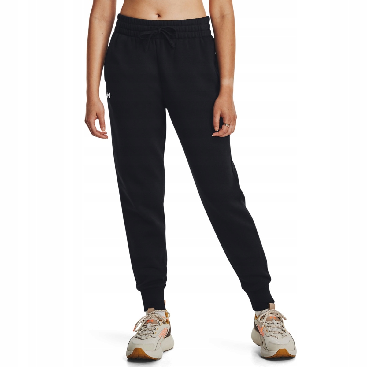 Under Armour dámské tréninkové jogger kalhoty Rival Fleece černé