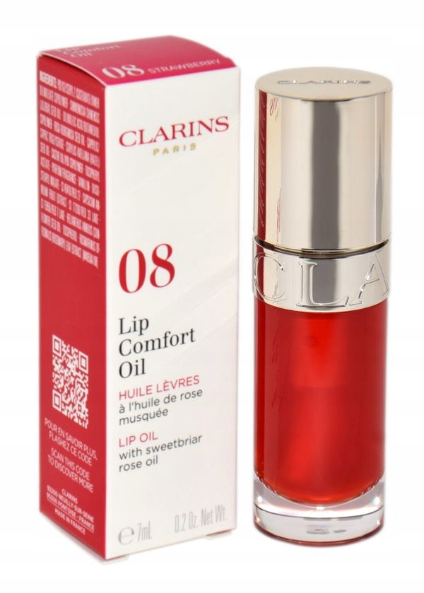 Clarins Lip Comfort Oil 08 Strawberry 7 ml olej na rty