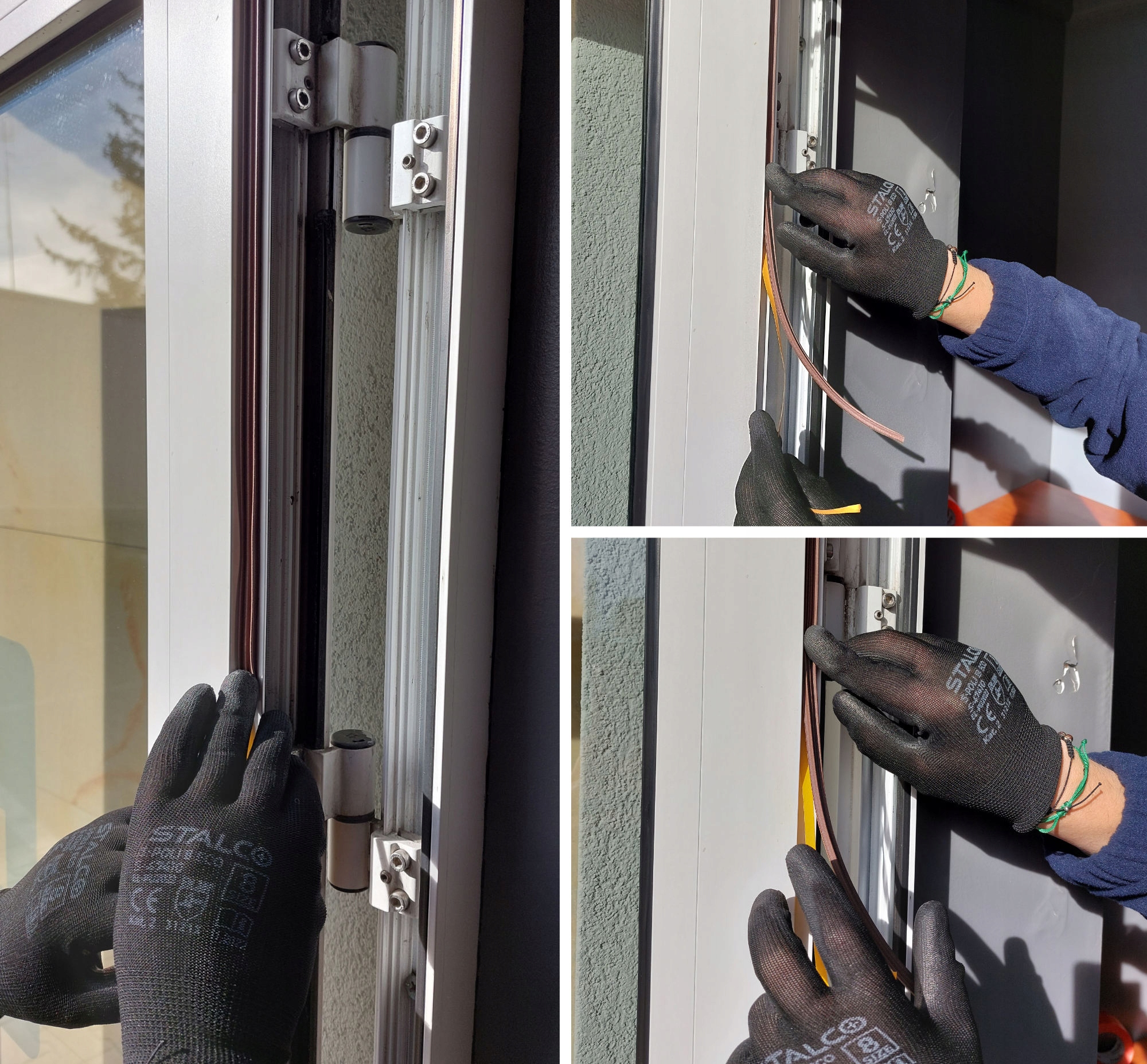 Uszczelka samoprzylepna DO OKIEN DRZWI Rolka 100M PROFIL P BRĄZ okienna Marka Budowlany Expert