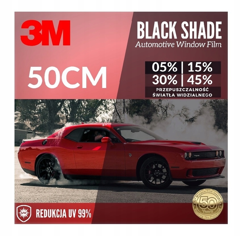 3M FOLIA TERMOKURCZLIWA SZYBY 300x75 CZARNA 70 Producent code 3M TG