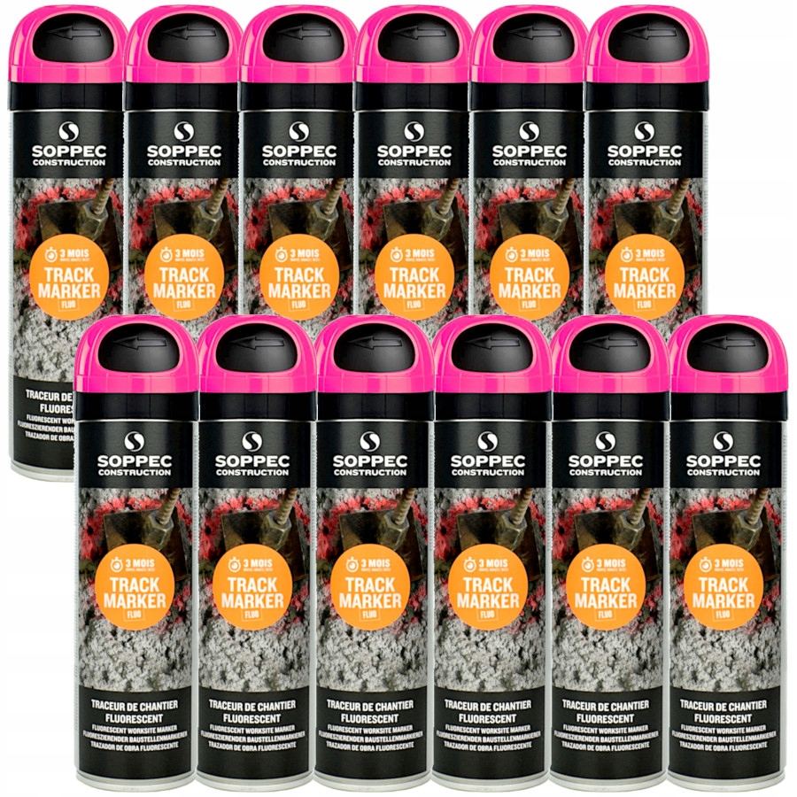 

Soppec Farba geodezyjna różowa Track Marker 12szt