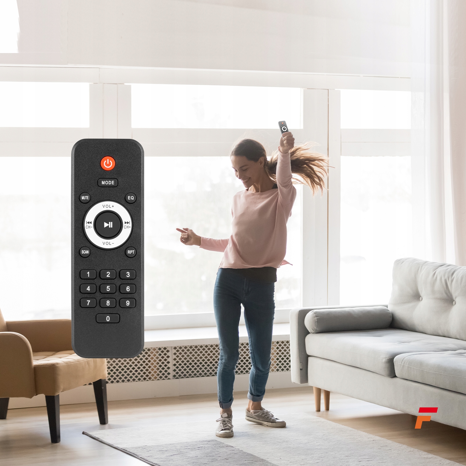 Wzmacniacz HIFI Fenton karaoke 2x300W USB FM BT Liczba kanałów 2