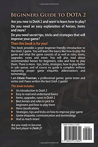 Freeman, Edwin Beginners Guide to DOTA 2: Learn the basics, heroes, items, Język publikacji angielski