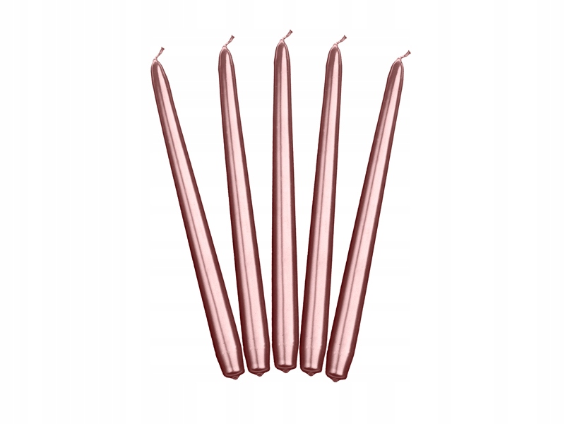 

Świeca Świeczka Stożkowa Rosegold Metal 24cm 1 szt