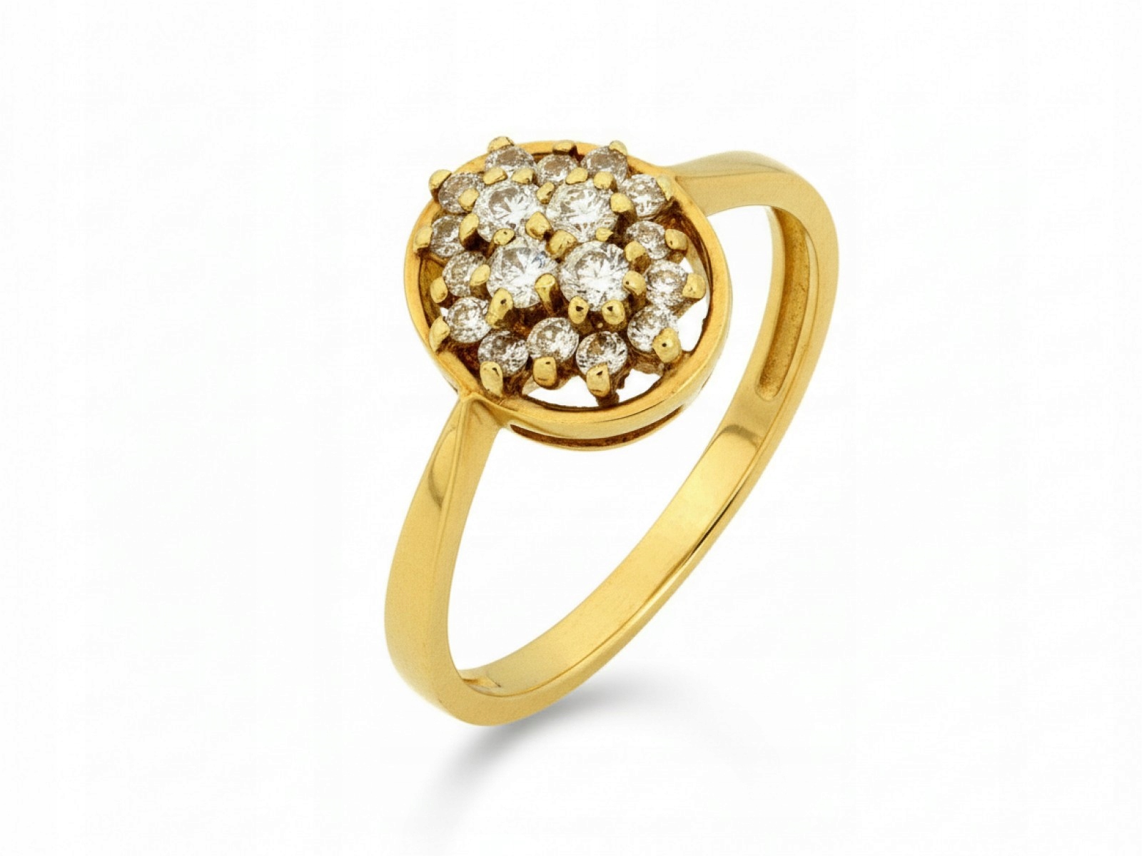 Dámský prstýnek ze zlata 585 zirkon stylový pro ni