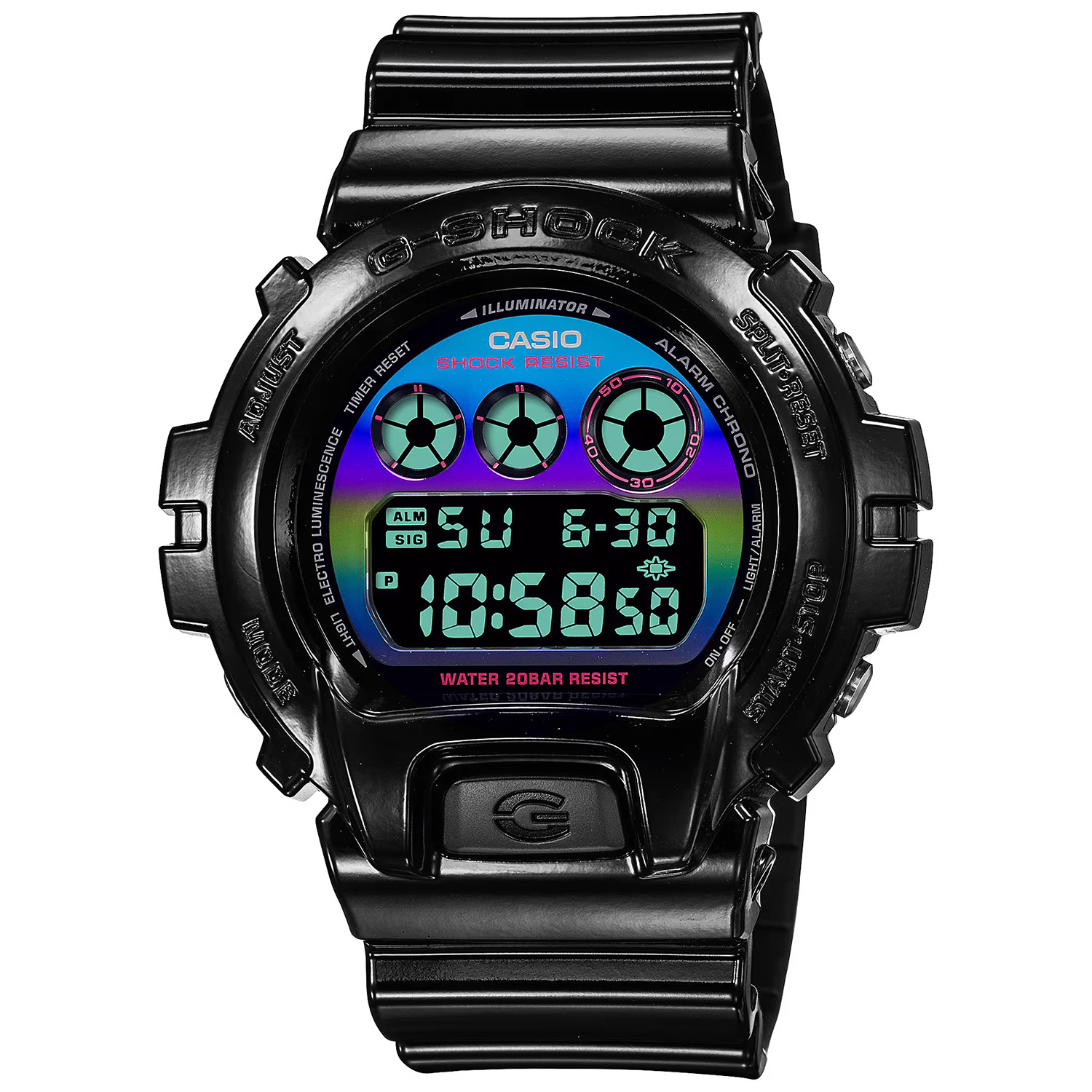Casio G-Shock DW-6900RGB-1ER 200 m Černý