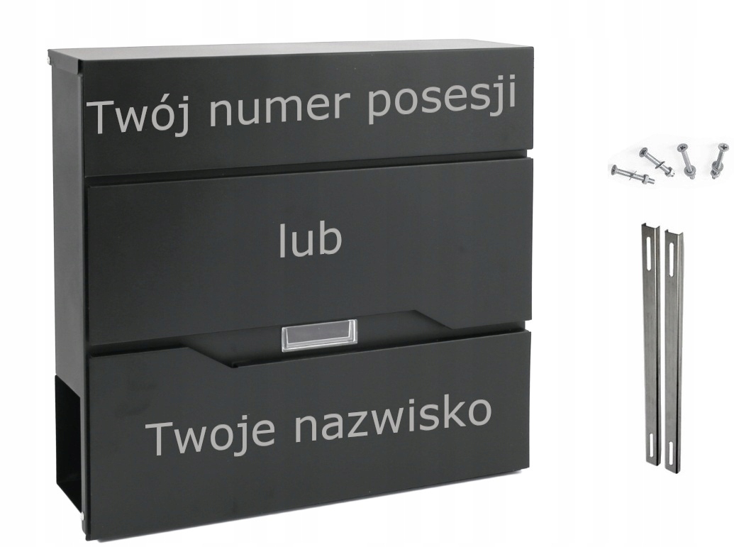 Poštovní Schránka Moderní Číslo Nápis Úchytky