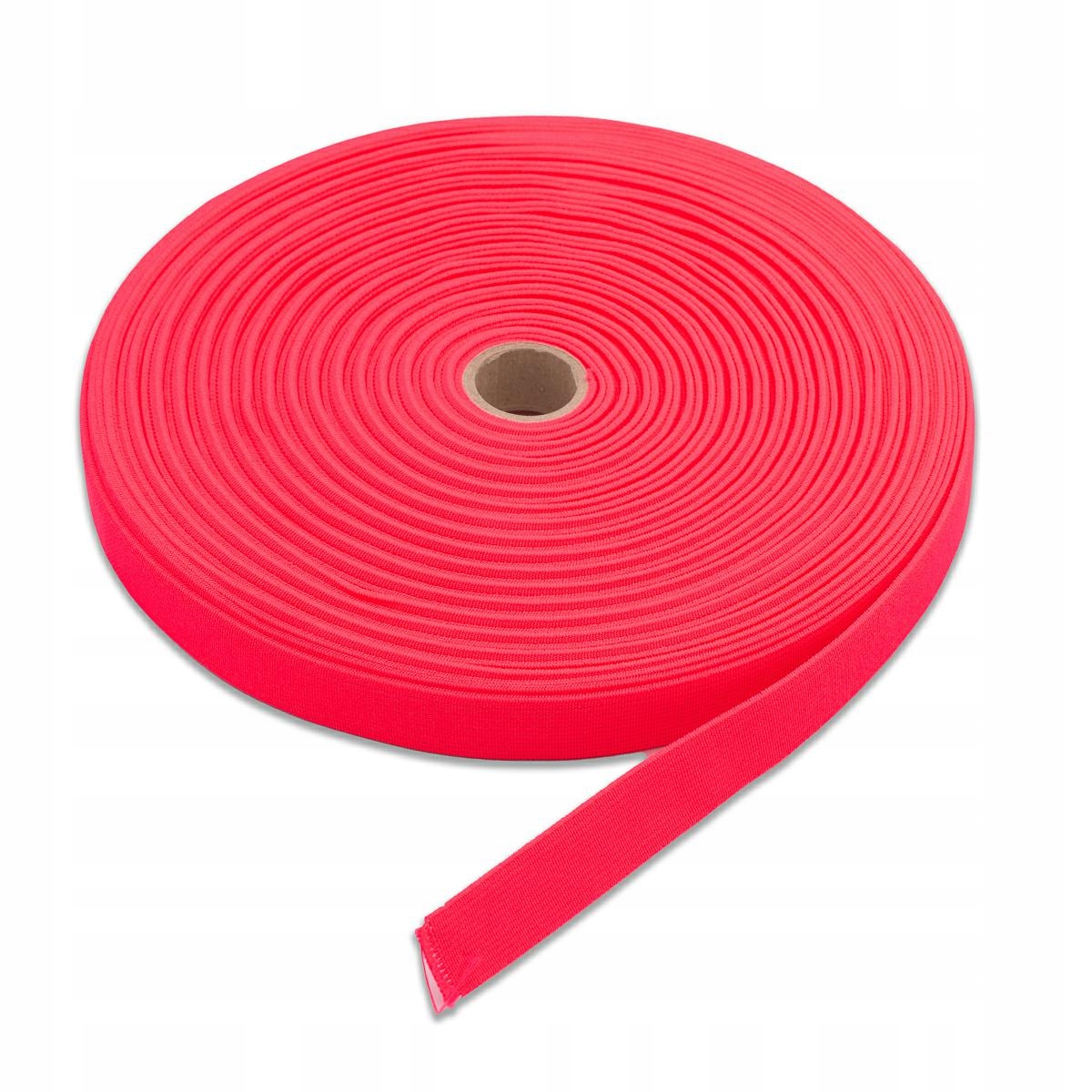 Guma tkaná 20mm/25m růžová neon L1410