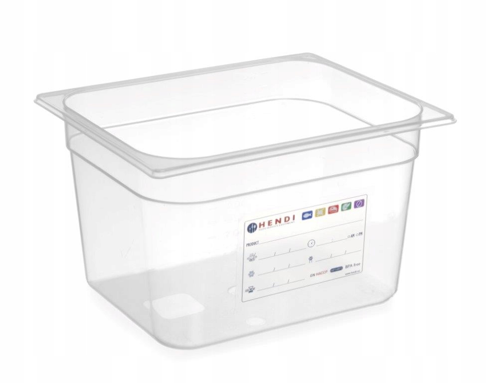 

Pojemnik Gn 1/2 Haccp wys. 150 mm kod 880166