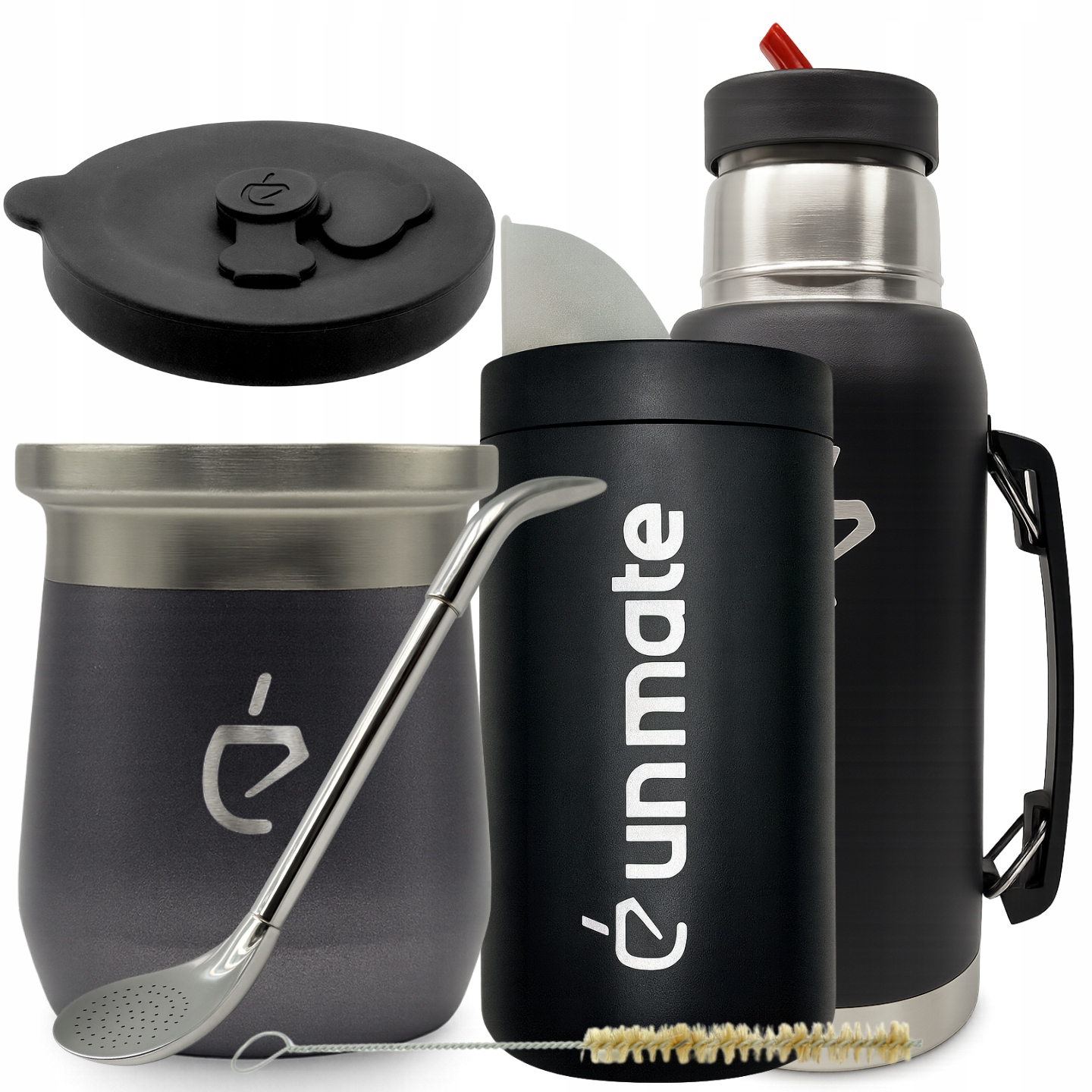 Sada yerba maté Full Kit: Termolid DualFlow, yerbera, bombilla, matero