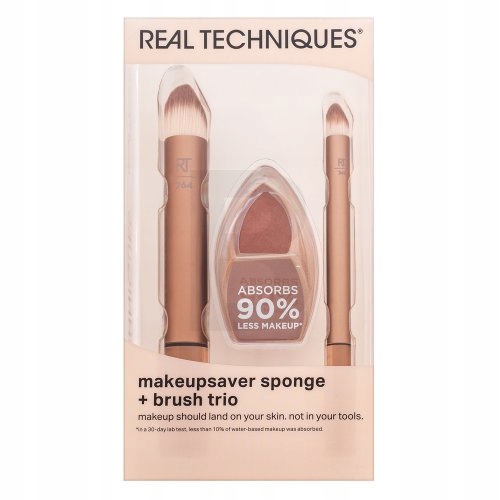Real Techniques Makeupsaver Sponge Brush Trio sada štětců