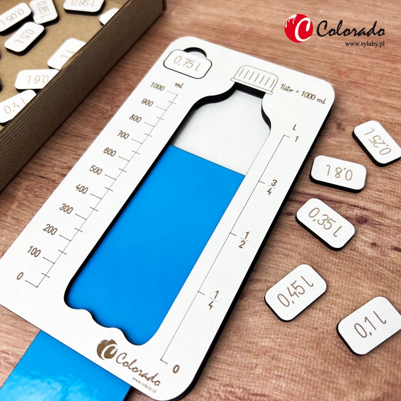 Pojemność – butelka edukacyjna