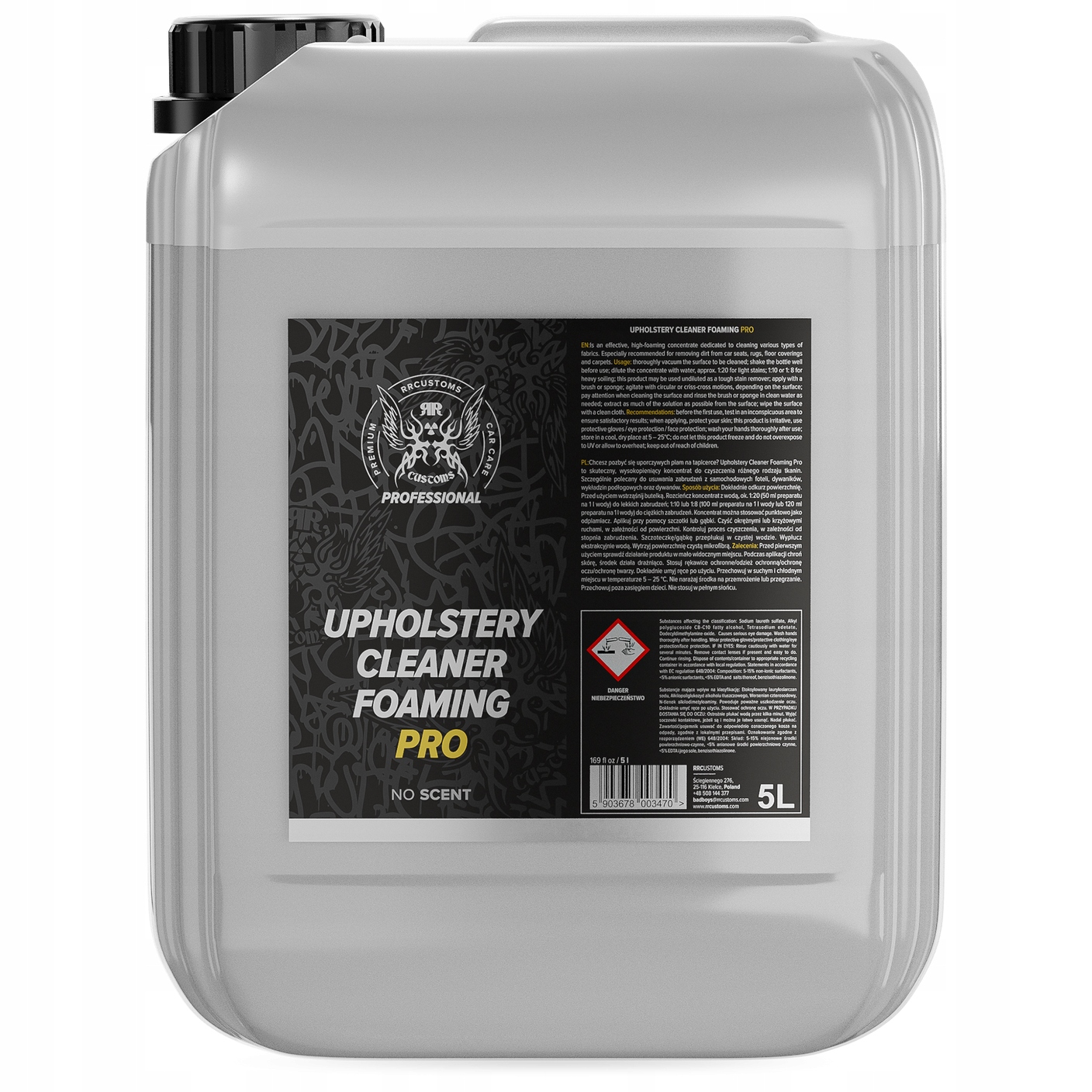 Rr Customs Rrc Bad Boys Upholstery Cleaner Foaming Pro 5L Pranie Tapicerki