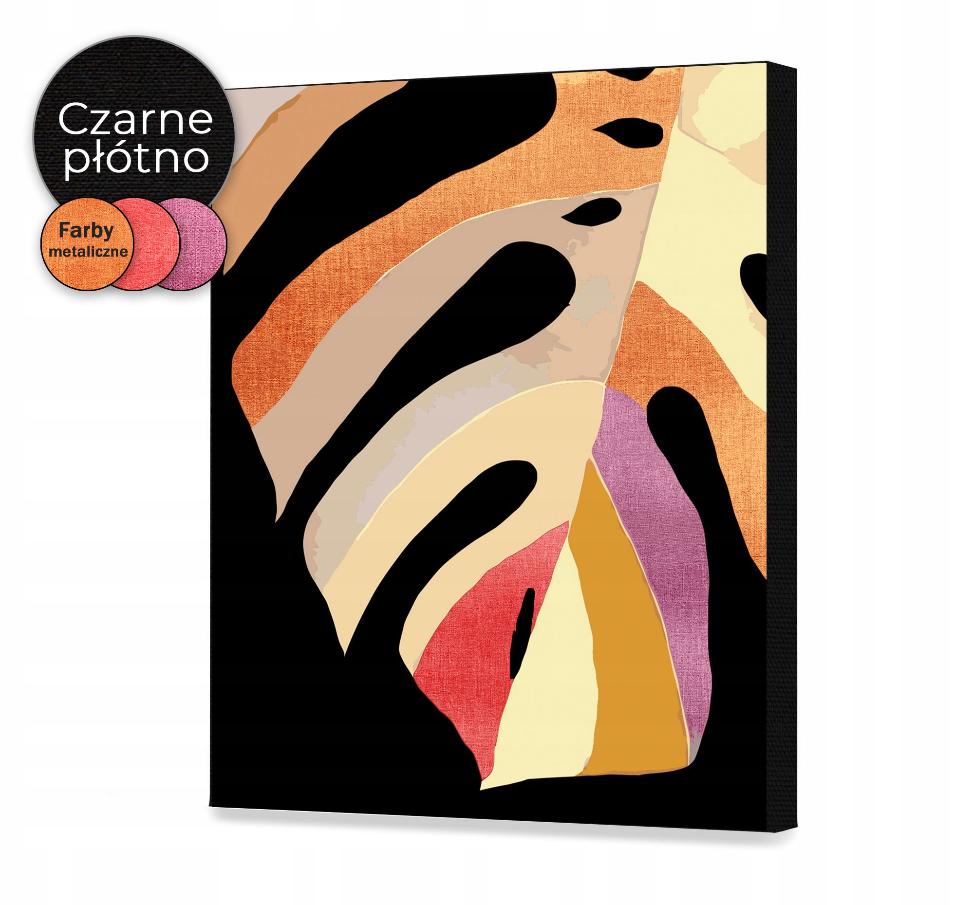 Barevné listy Monstera Foto na plátně 80x100