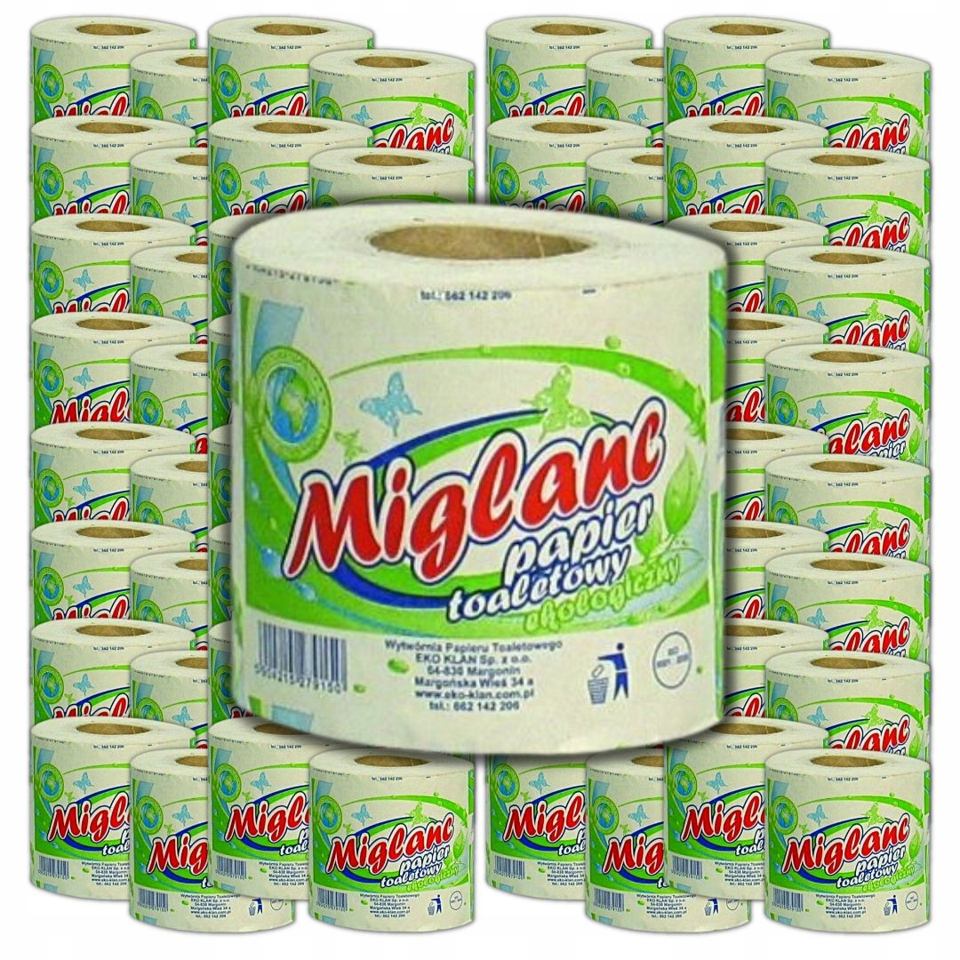 

Papier toaletowy szary 100% eko Pakiet 64 Rolki