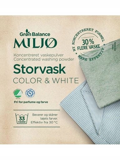 Levně Prášek Na Praní Bílého A Barevného Oblečení 1,8 kg Gron Balance