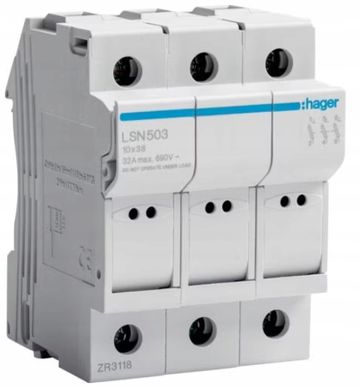 

Podstawa bezpiecznikowa 3P 690V LSN503 Hager