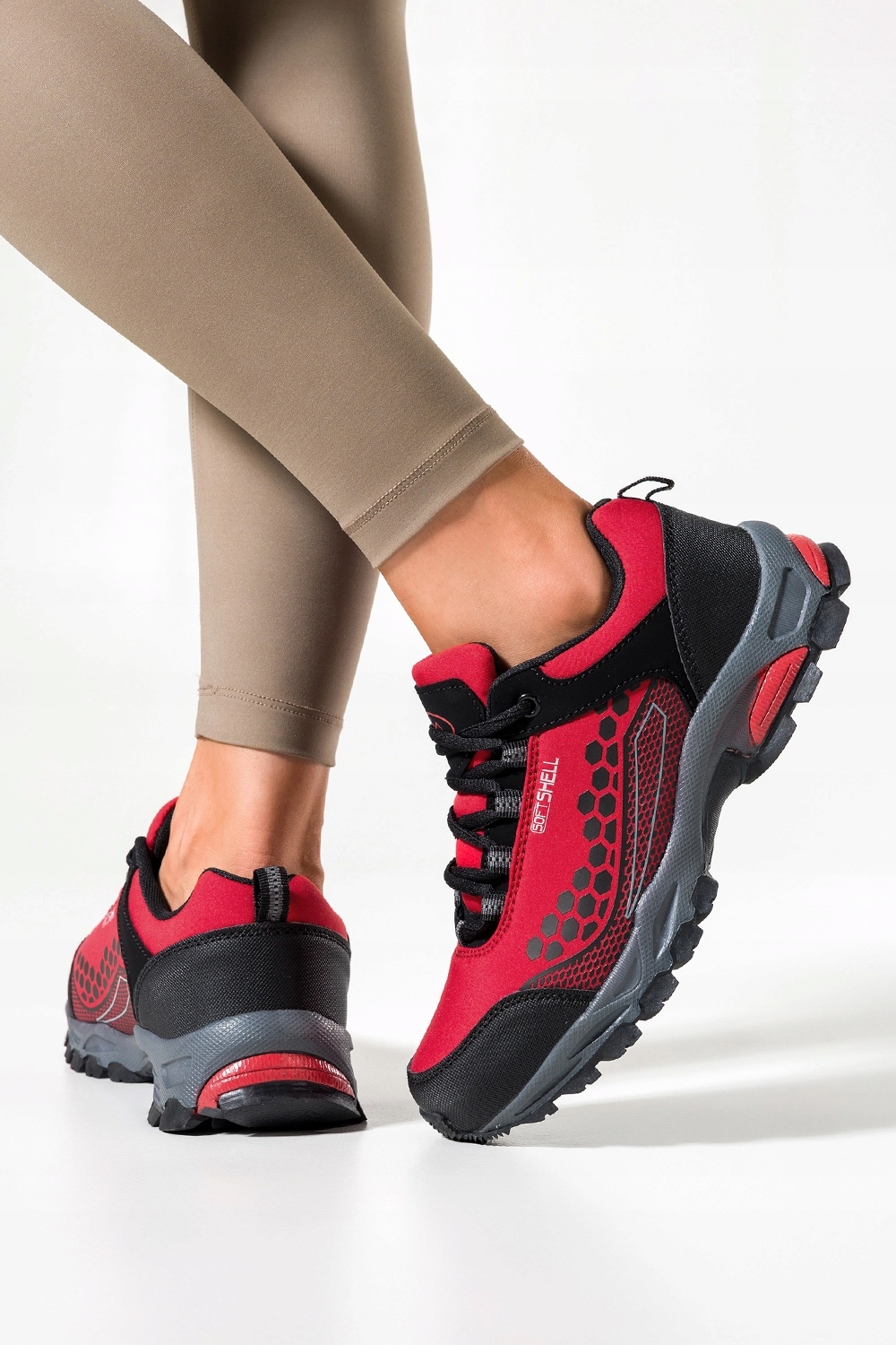 BUTY TREKKINGOWE DAMSKIE GÓRSKIE TURYSTYCZNE SPORTOWE SOFTSHELL LEKKIE r 40 Płeć kobieta