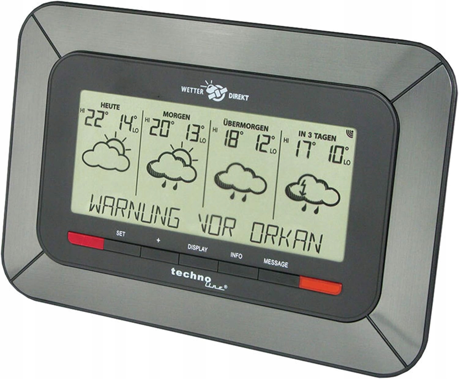 Technoline WD4920 Rádiová Stanice Počasí, Teploměr, LCD Hodiny