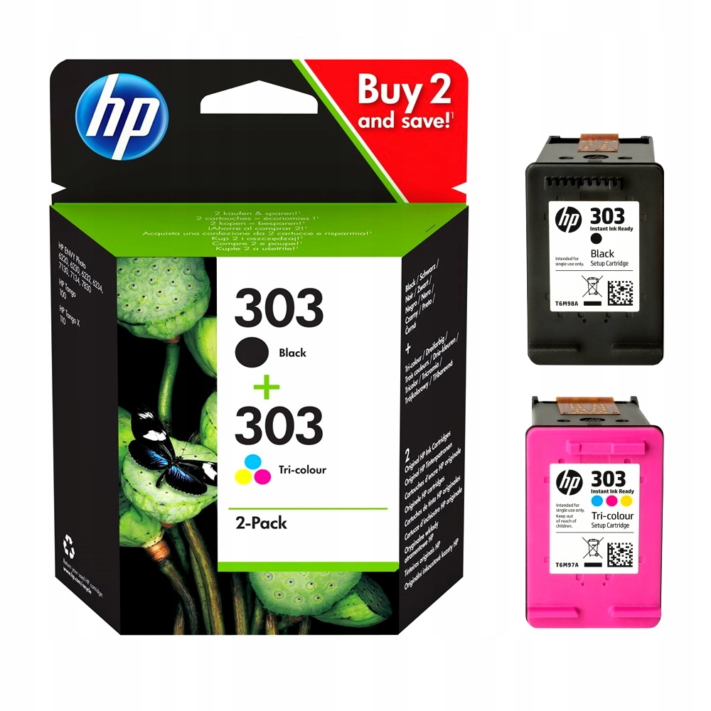 

Tusze Hp 303 T6N02AE Tango 100 X 110 Multi T6N01AE