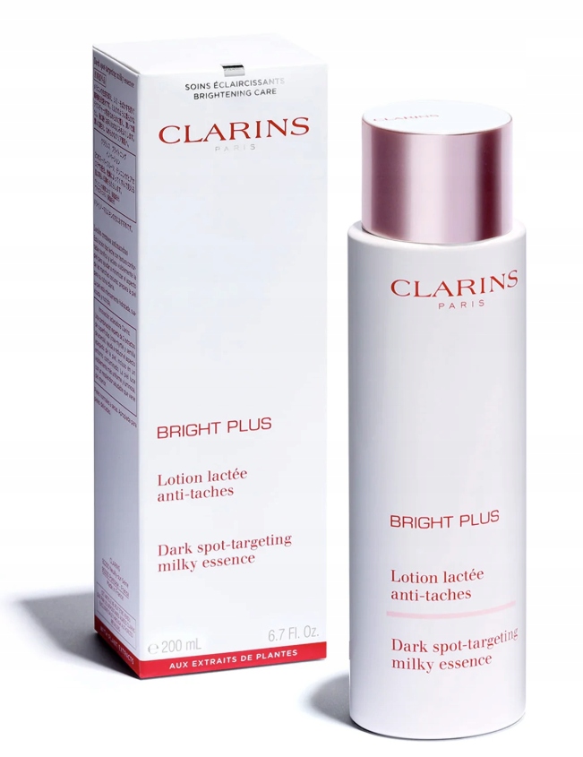 Clarins Bright Plus Milky Essence 200 ML Proti Pigmentovým Skvrnám A Matnost