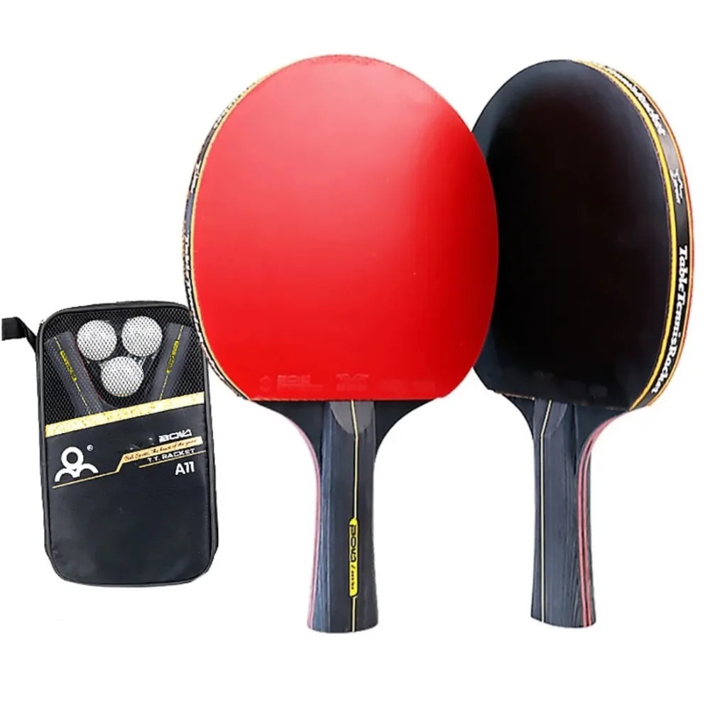 Profesjonalne Rakietki do Tenisa Stołowego (ping Pong) 7-warstwowe Pokrowiec