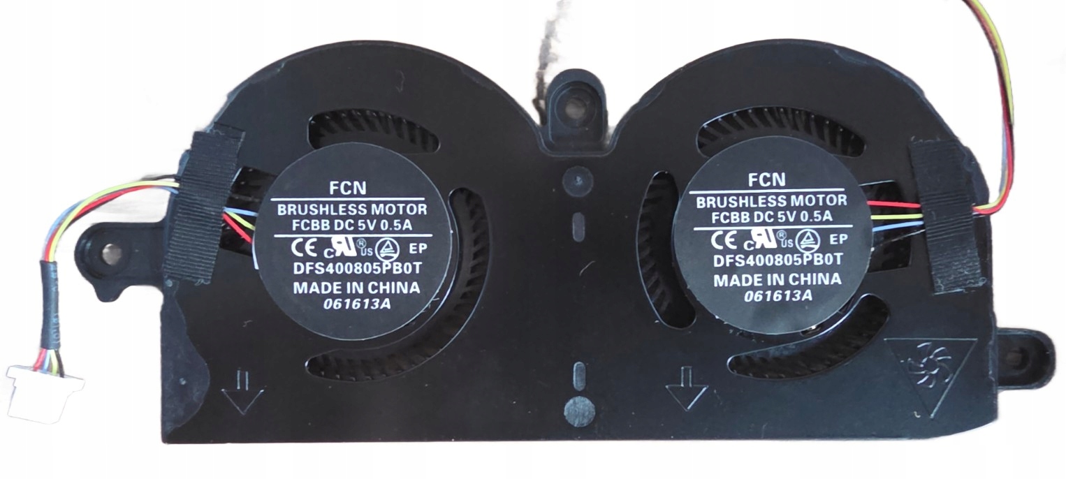 Ventilátor Dell Xps 13 9370 9380 0980WH DFS400805PB0T 5V 0.5A Fcn