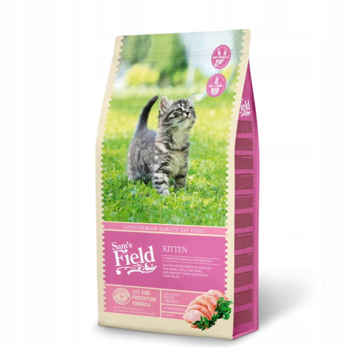 Sam's Field Junior z kurczakiem 7,5kg Sucha karma dla kociąt Field Kitten