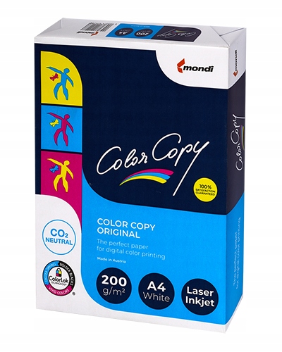 Papier Ksero A4 Color Copy 200g 250ark Ryza Satyna