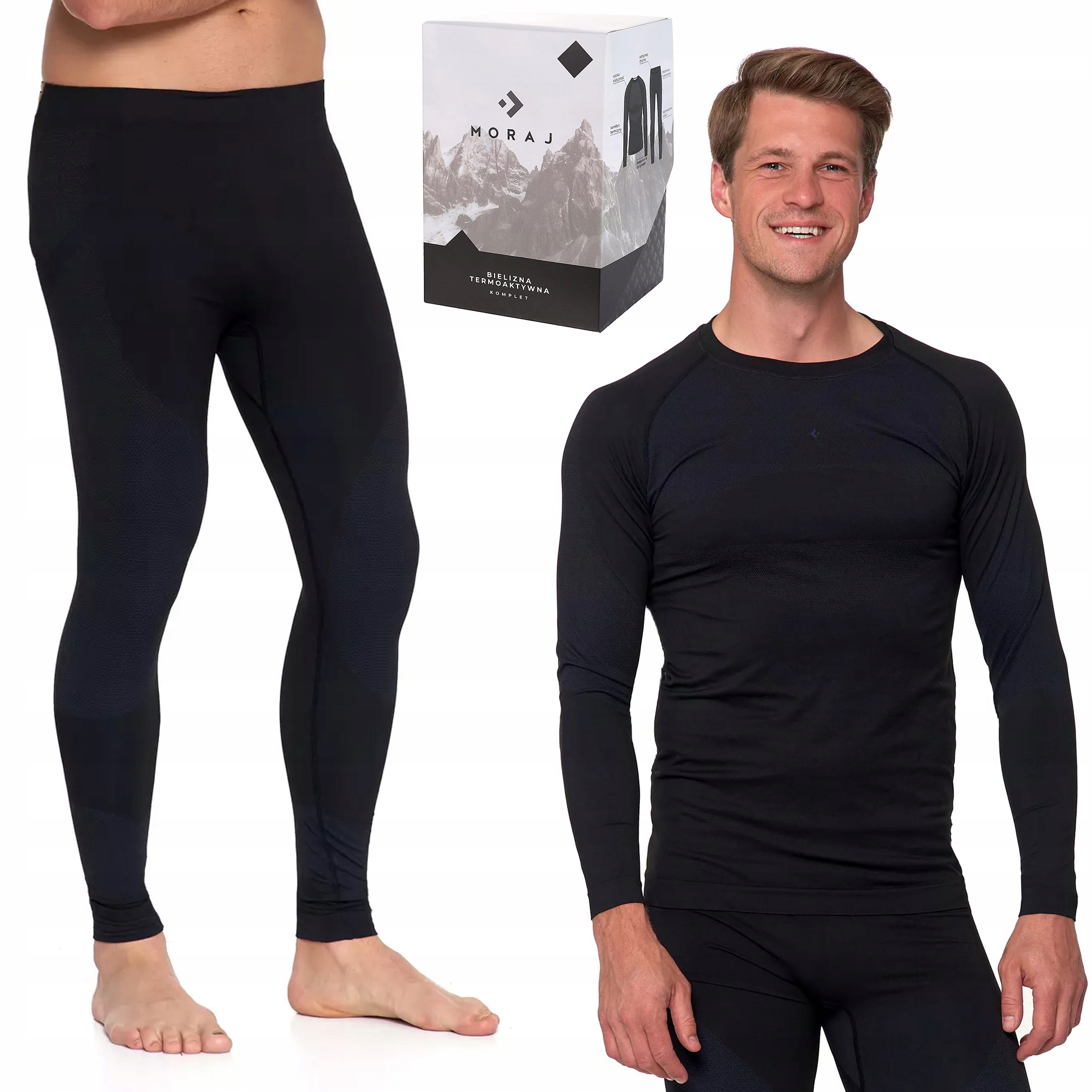 Termoaktivní Komplet Moraj Pánské termoaktivní spodní prádlo kalhoty 3XL
