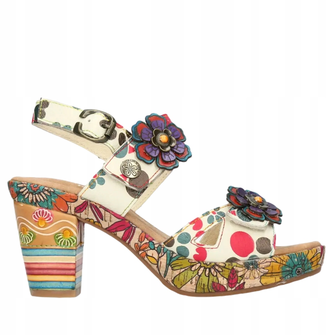 Dámské sandály Laura Vita nellao 15 beige 38, Béžová