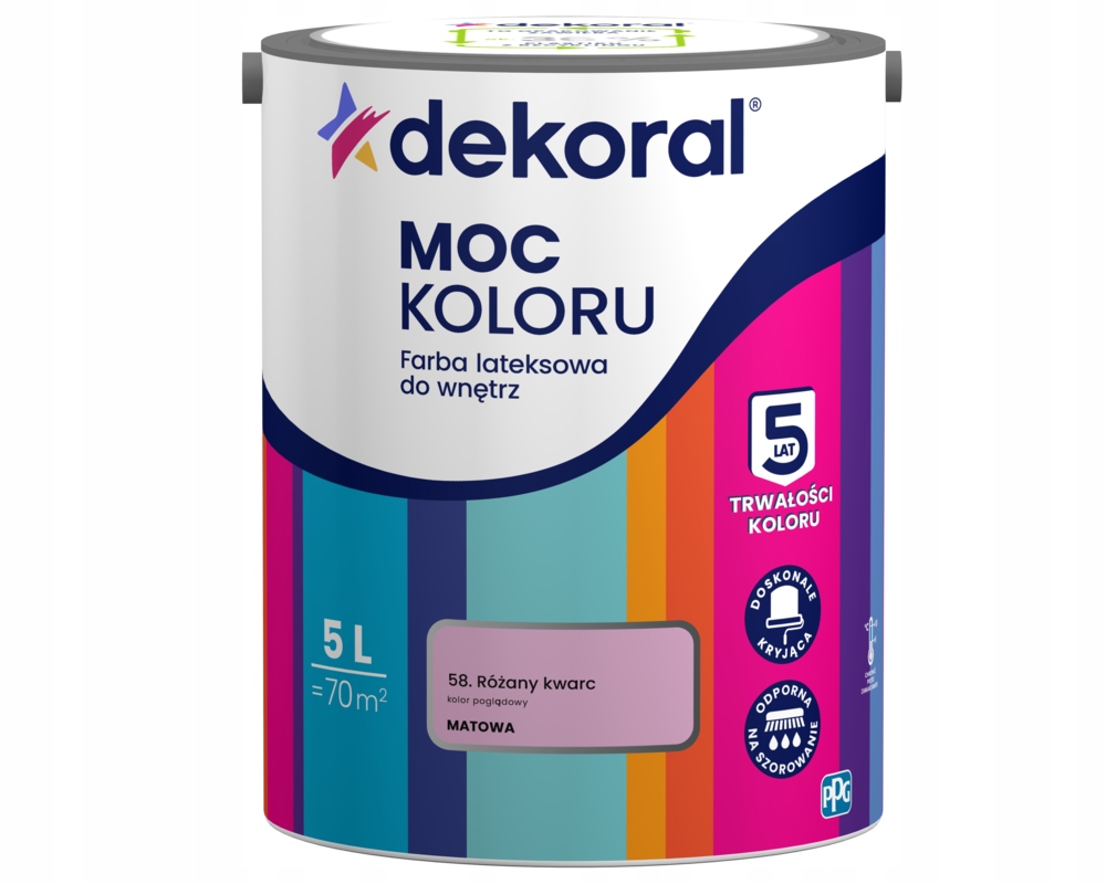 Dekoral Barva Barva Color Power Růžový Křemen 5L