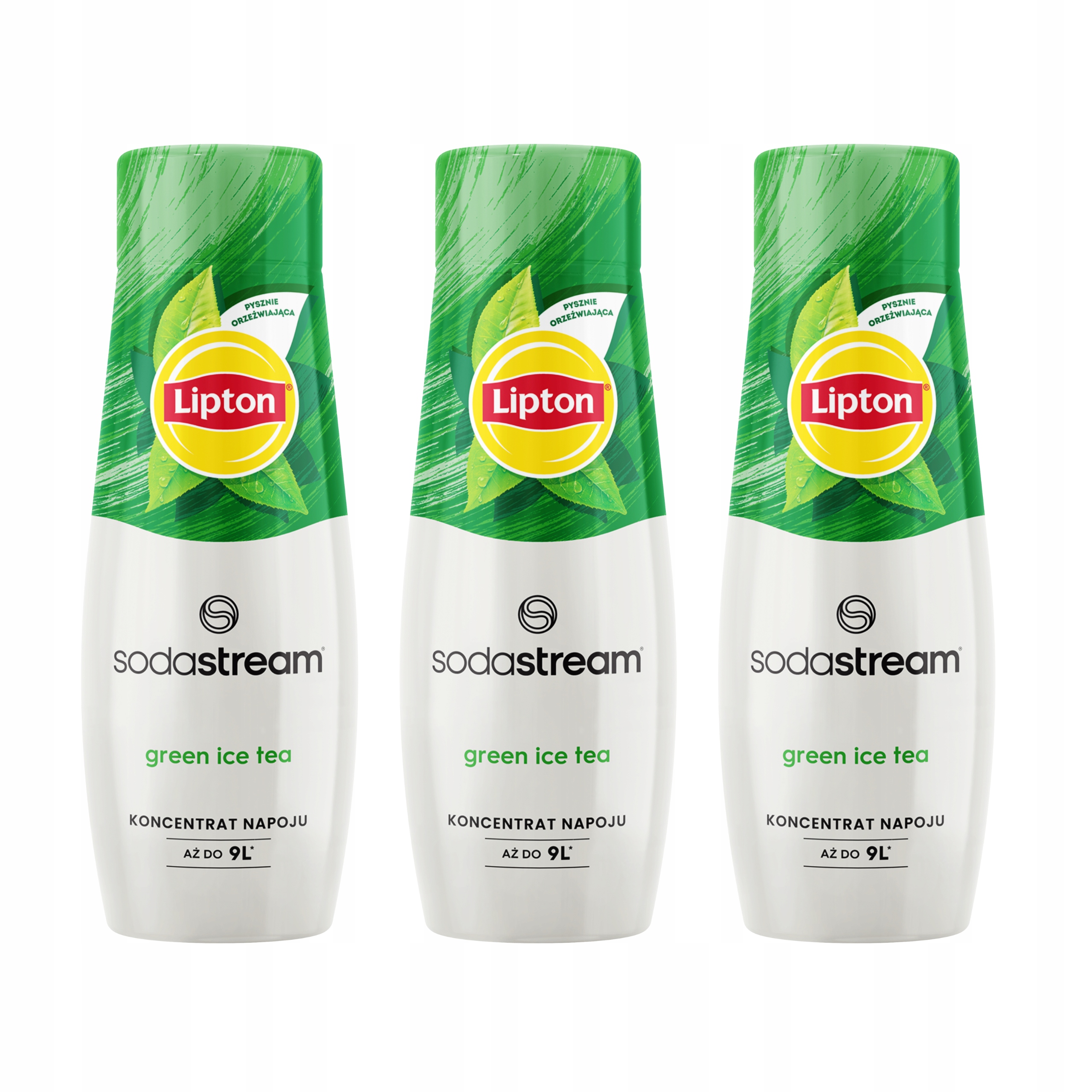 Levně 3x sirup do saturátoru Sodastream Koncentrát Lipton Green IceTea