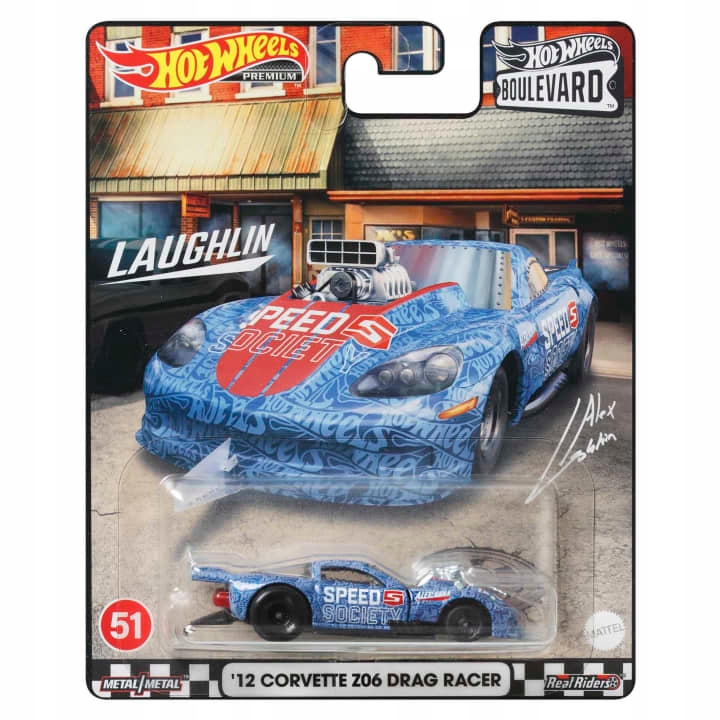 

Hot Wheels Premium Boulevard 12 Corvette Z06 Drag