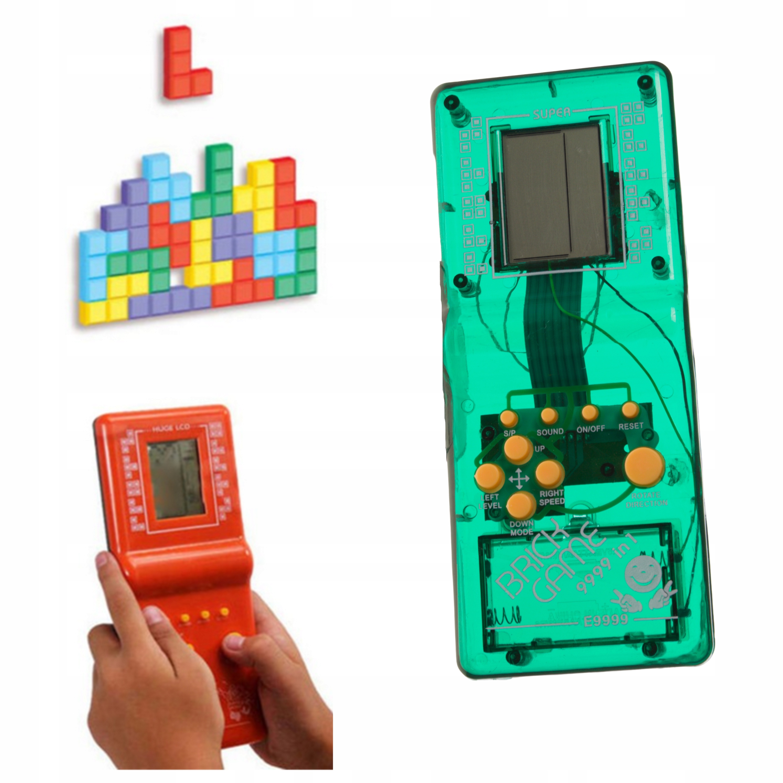 

Elektroniczna Gra Konsola Kieszonkowa Retro Tetris