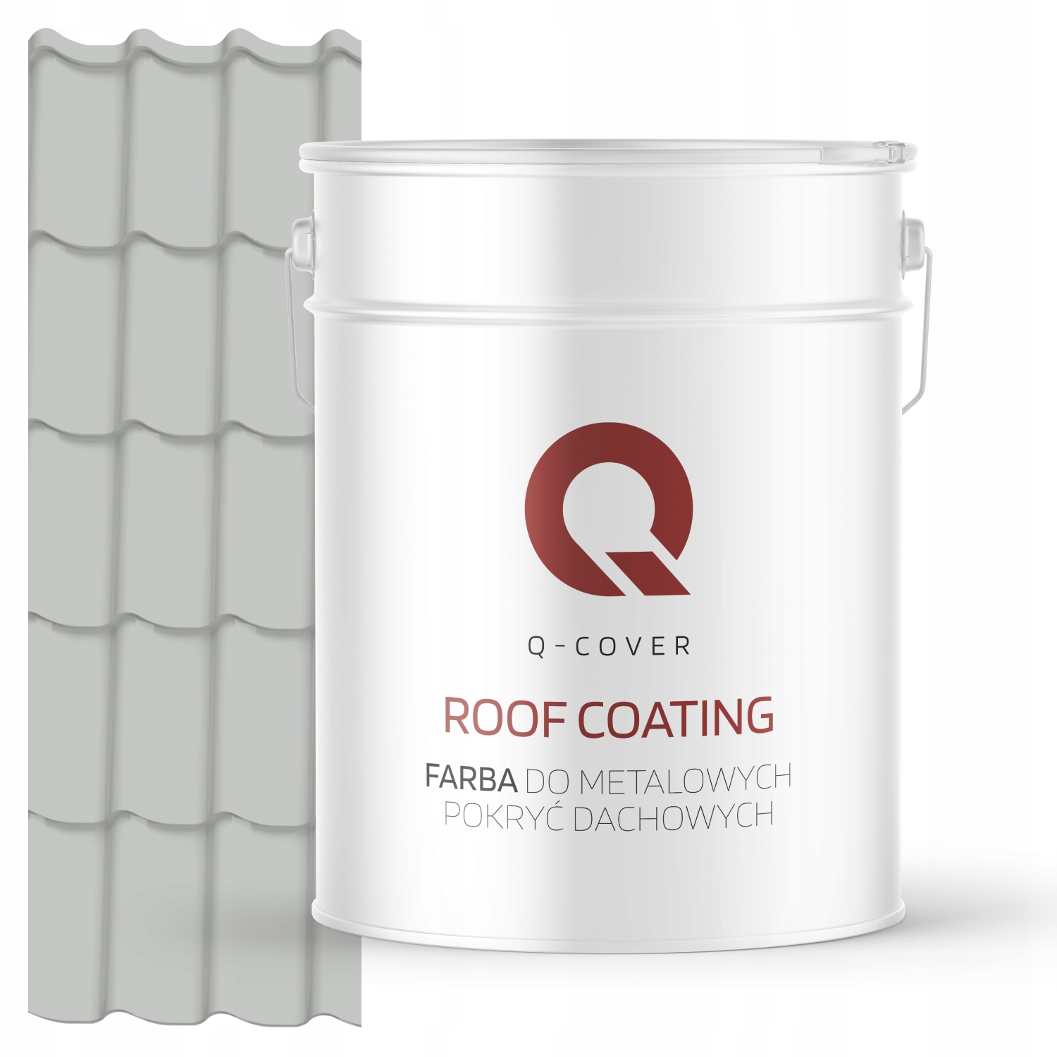 Farba Na Kovové Strechy Z Pozinkovaného Plechu Šedá Svetloružová 7035 10 L Matná