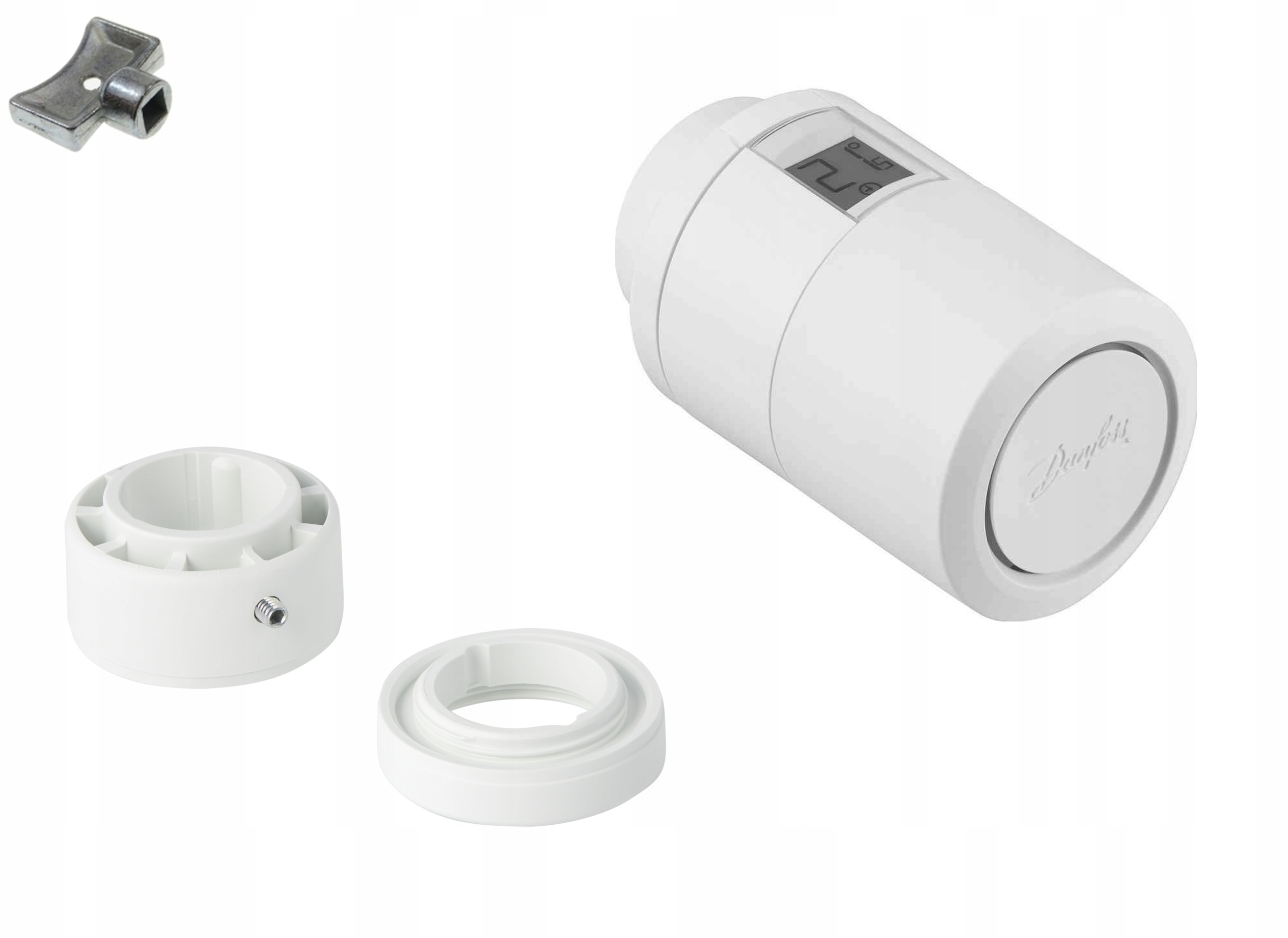 Eco Bluetooth termostatická hlavica Danfoss Ra (click) a M30x1,5 kľúčik